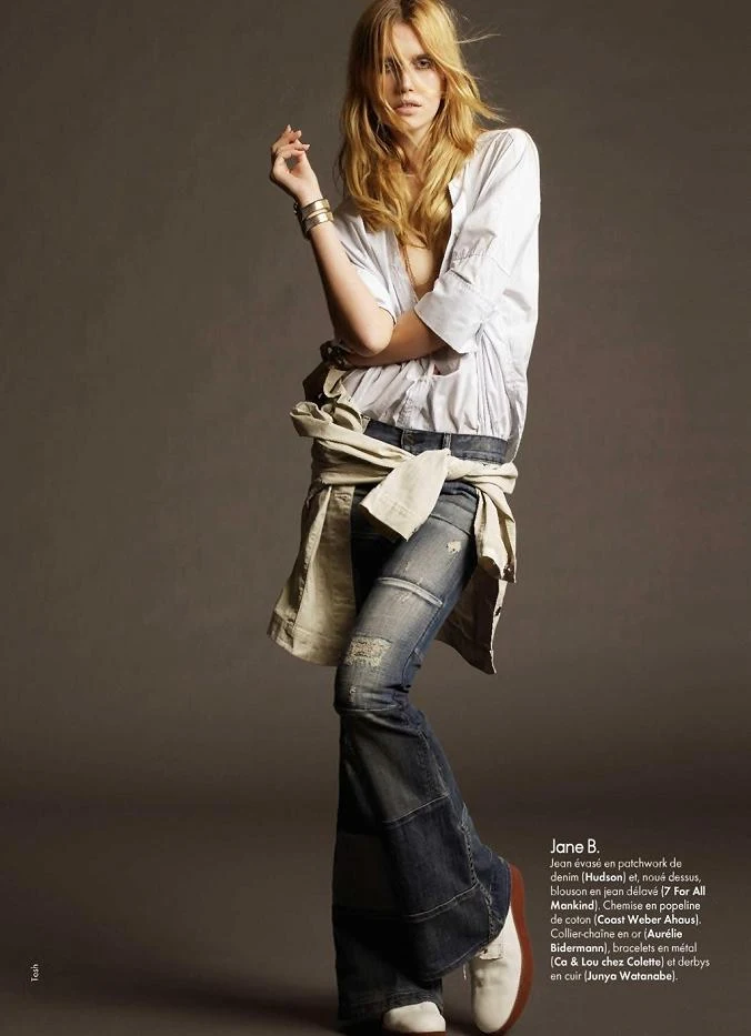 Flagrant Denim - Cato van Ee by Tesh for Elle France February 2011