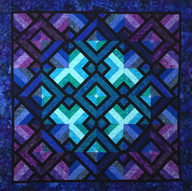 Ann Mathew's Blue-Purple Quilt