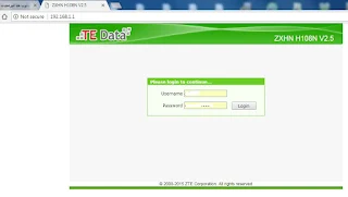 الدخول الى صفحة اعدادات راوتر تى اى داتا الجديد لتغيير الباسورد