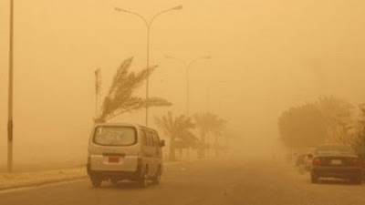 طقس العراق عواصف ترابية