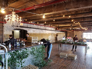 Crystal Chandeliers suspended at The Greenpoint Loft