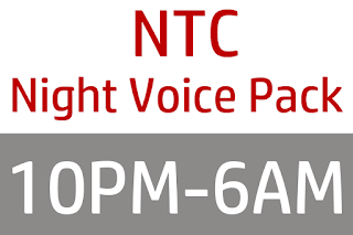 NTC Unlimited Night Voice Pack (10PM-6AM)