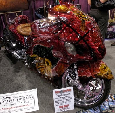 reaper motorbike airbrush