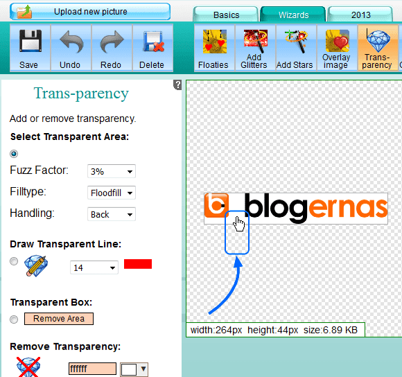 Menjadikan Latar Belakang Gambar Transparant di Online Image Editor