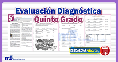 Evaluación Diagnóstica Quinto Grado Primaria