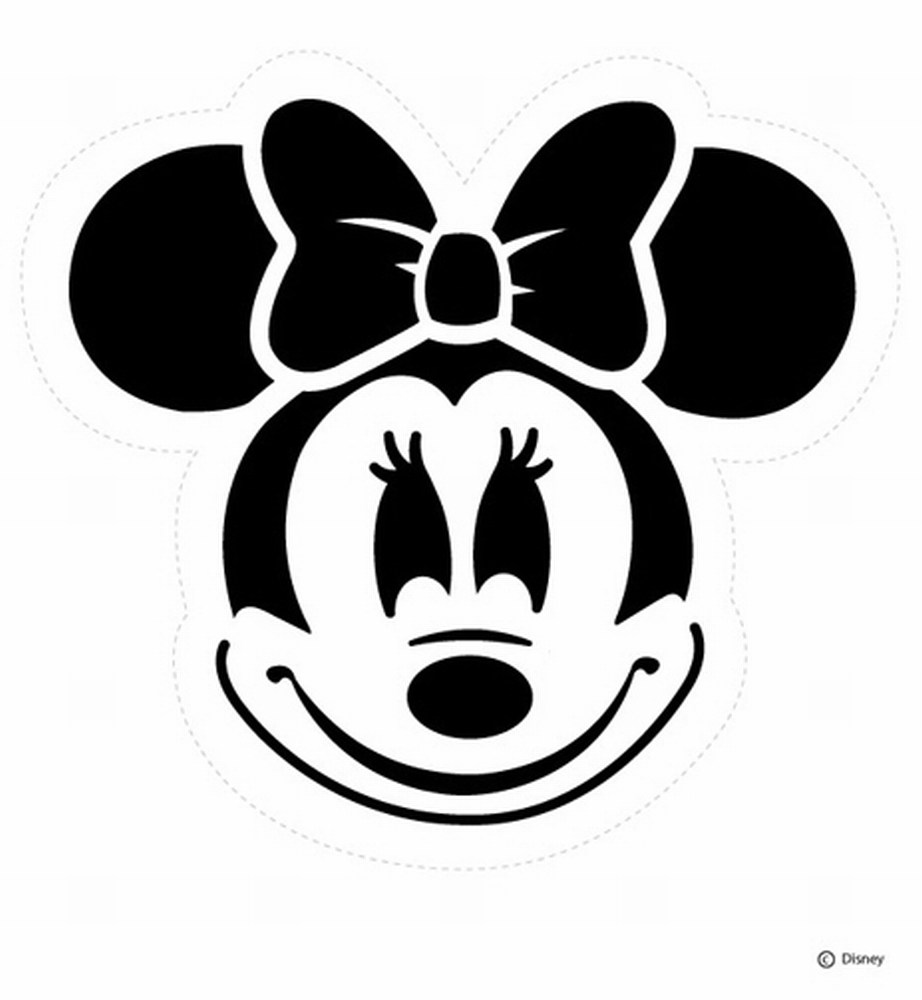 Minnie Mouse Pumpkin Carving Pattern
