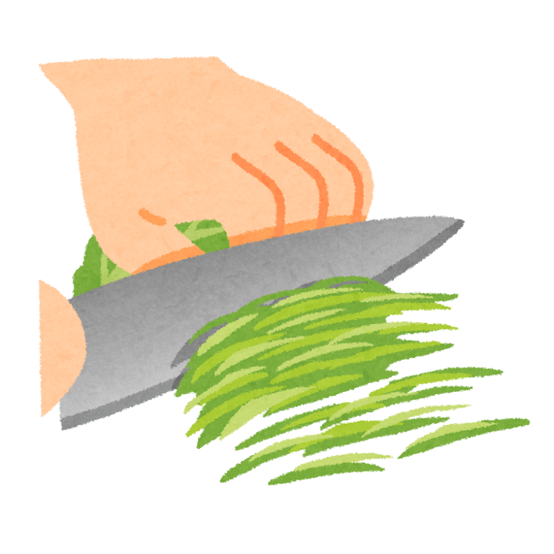 無料イラスト かわいいフリー素材集 千切りのイラスト 野菜の切り方