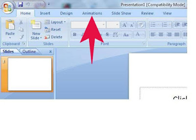 Fungsi Menu ANIMATIONS ( Tools Pada Microsoft Powerpoint )