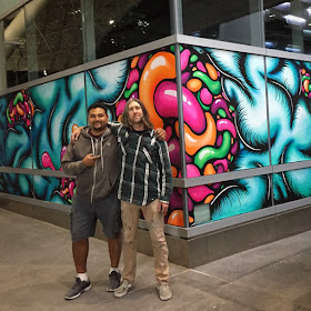 Mario Navasero and Daryll Peirce Artspan mural