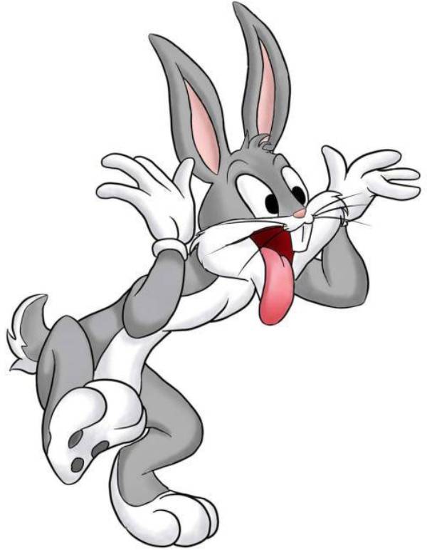 Belajar mewarnai gambar kartun  bugs bunny kelinci  lucu 