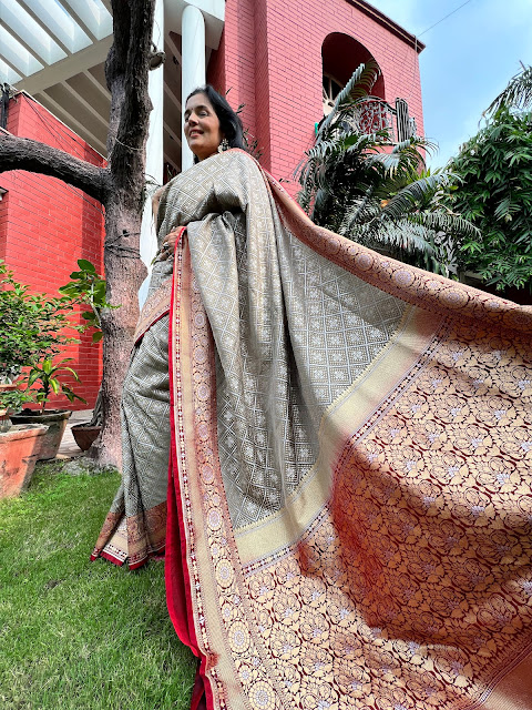 Patola inspired Banarasi silk saree