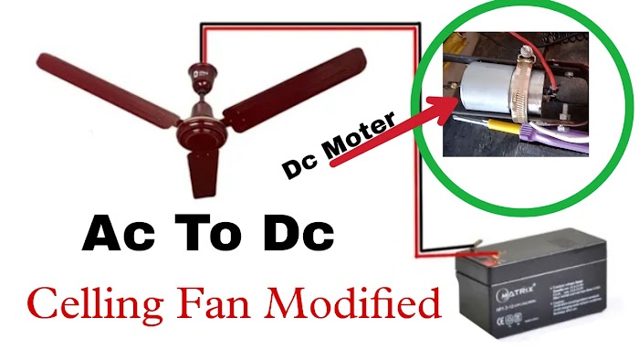 12 volt Dc Ceiling Kaise Banaye- Ac Fan Converte 12 volt Dc Fan