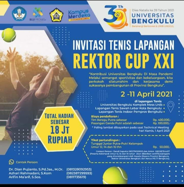 Invitasi Tenis Lapangan Rektor Cup XXI