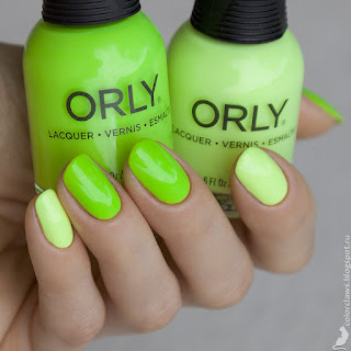 Orly Key Lime Twist + Thrill Seeker