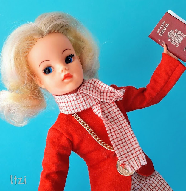 Muñeca Sindy florido con conjunto Viaje, Sindy Spanish doll, Sindy doll Pedigree