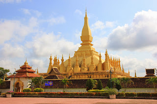 Stupa Pha That Luang in Vientiane