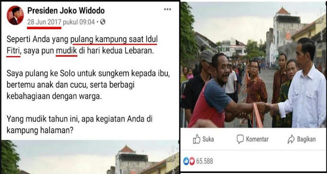 Jokowi Tercyduk Gunakan "Pulang Kampung" dan "Mudik" dalam Arti Yang Sama