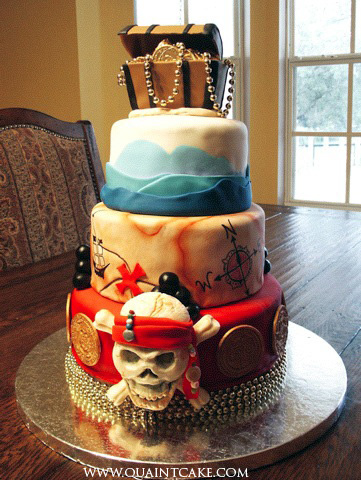 Pirate Birthday Cakes on Pirate Party