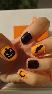 donuth, channel, halloween, manicure, maquillaje, pumpkin, bat, moon, calabaza, murcielago, luna, orange, 