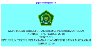 Juknis Kompetisi Sains Madrasah 2018