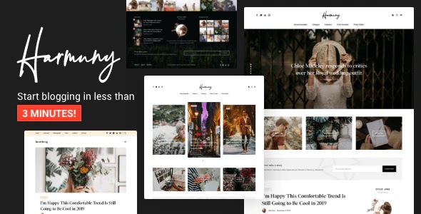 Elegant and Modern Design WordPress Blog Theme 