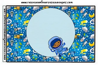 Astronaut Kid Party, Free Printable Labels.