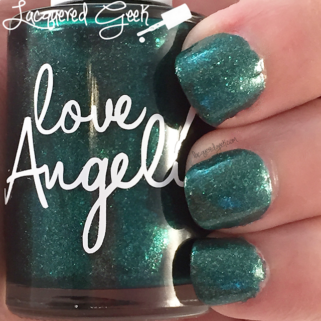 Love, Angeline Emeralds are a Girl's Best Friend nail polish swatch by Lacquered Geek