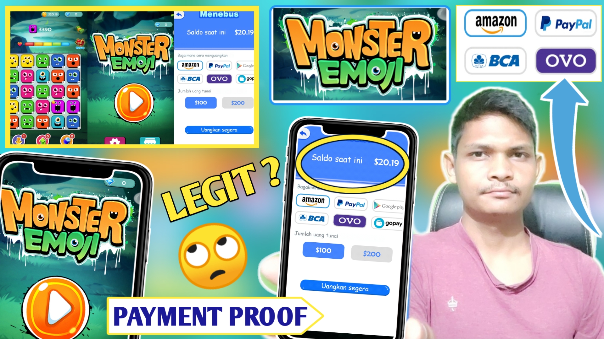Monster Emoji Payment Proof