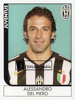 Del Piero calciatori panini figurine stickers juventus padova italy