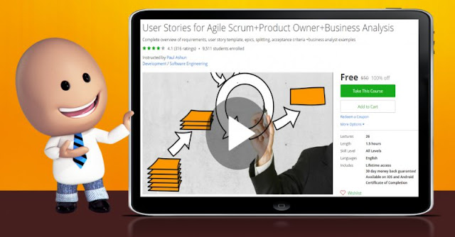 [100% Off] User Stories for Agile Scrum+Product Owner+Business Analysis| Worth 50$