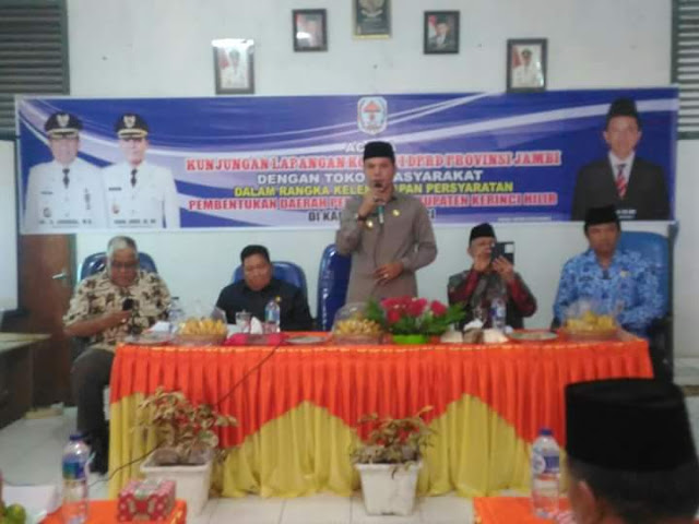 Ini Kelanjutan Proses Pemekaran Kerinci Hilir, Hasil Paripurna DPRD Jambi Akan Diserahkan Ke Kemendagri