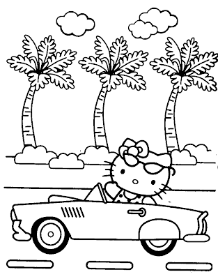 hello kitty colouring pics. HELLO KITTY COLOURING PAGE