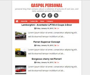 Gaspol Blogger Template Wap Game đẹp chuẩn SEO 2015