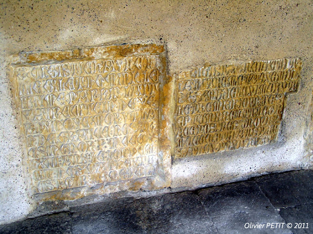 METZ (57) - Le cloître des Récollets - Epitaphe