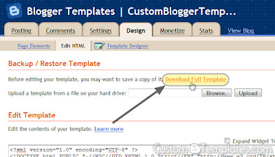 How to Install Custom Template in Blogger Blog