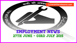 Employment News July 2015