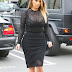 PHOTOS: Kim Kardashian Reveals Her Bra In Hot, Tight Fishnet Dress