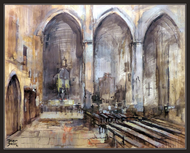 SEU-MANRESA-PINTURA-INTERIOR-BASILICA-QUADRES-ARTISTA-PINTOR-ERNEST DESCALS-