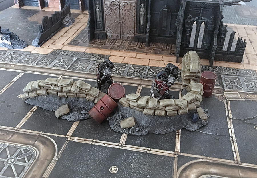 warhammer terrain sandbags