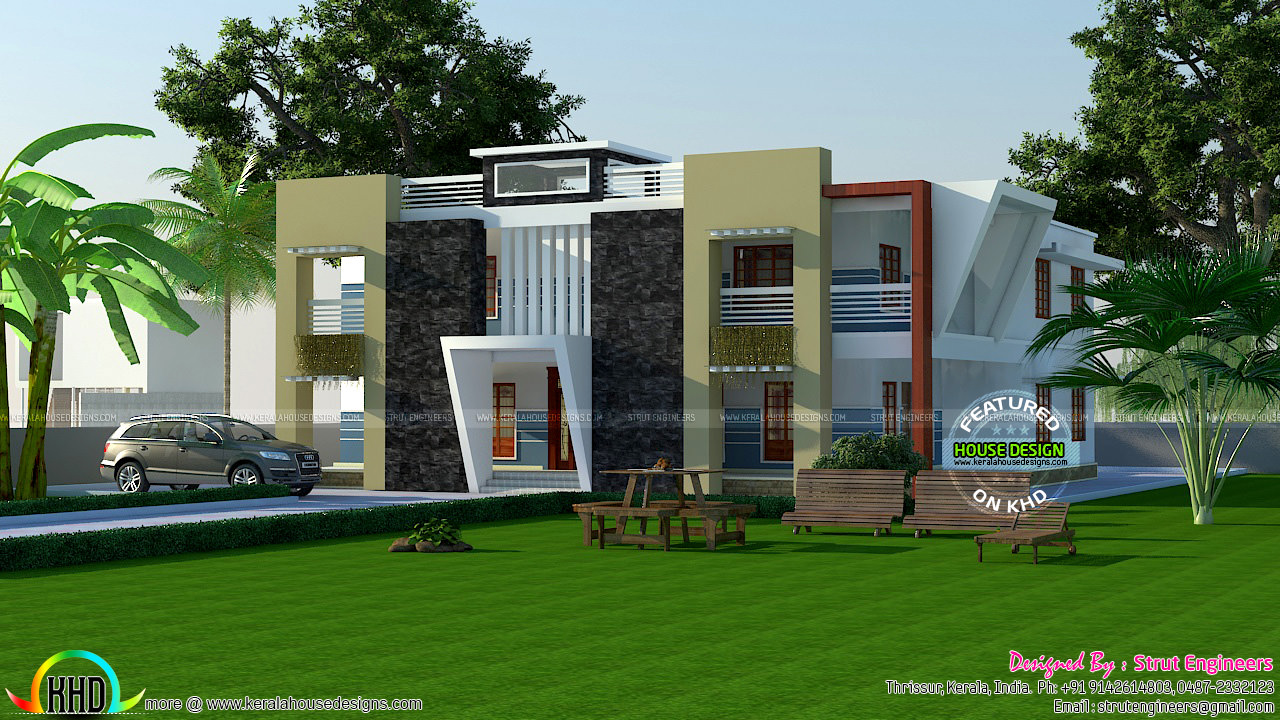 3 different house  designs  by Strut Engineers  Kerala home  