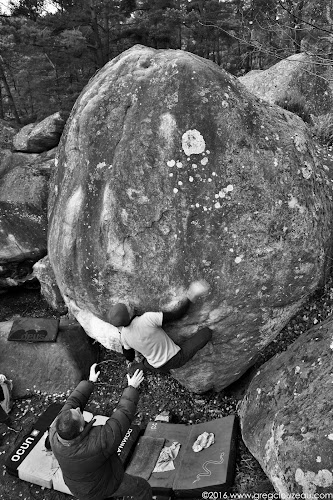 Franck Dunouau dans Happy Boulder, Apremont