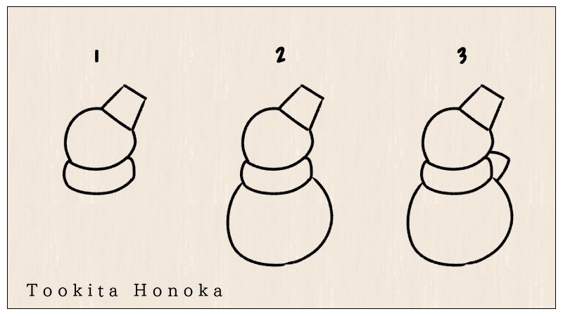 簡単かわいい 雪だるまのイラストの描き方 冬 手書き ボールペン 手帳用 How To Draw Snowman 遠北ほのかのイラストサイト