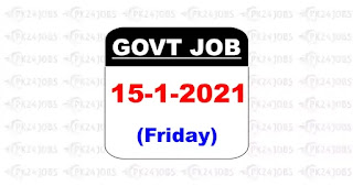 Latest Govt Jobs 15 January 2021