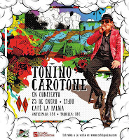 Concierto de Tonino Carotone en Café la Palma