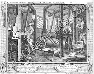 Industry and Idleness, The 12 plates of Industry and Idleness (1747) contrast the behaviour and fate of the two apprentices shown in the first plate. The series was published with the specific intention of instructing youth. 