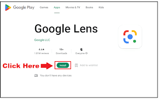 Google Lens app for PC