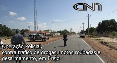 Policiais Civis e Militares deflagram Operação contra tráfico de drogas, motos roubadas e desarmamento, em Brejo