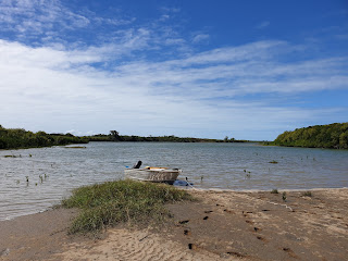 exploring in the dinghy