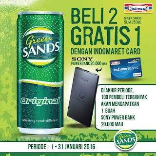  Info Promo - Promo Green Sands Berhadiah  100 bh Powerbank Sony 20.000 MAh