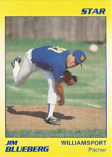 Jim Blueberg 1990 Williamsport Bills card